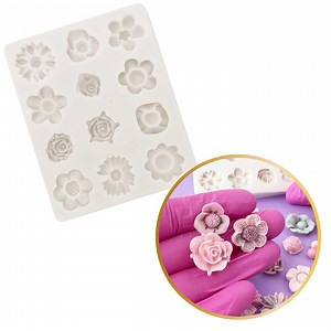 Floral Fondant Mold, Style 1 - Etsy