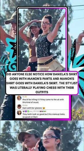 Did you catch this outfit swap live? #daniela #manon #danon #katseye #katseyeedit #eyekons #concert