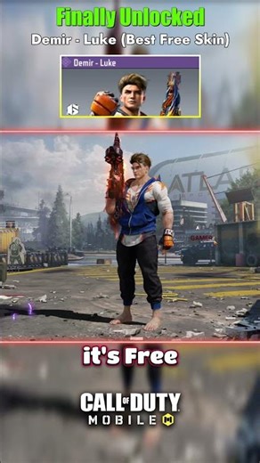 Quik Unlock Free Demir - Luke Best Skin in codm 2025 | Sreet Fighter best Free Skin in Cod Mobile