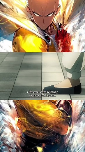 Saitama's Power Unleashed in One Punch Man