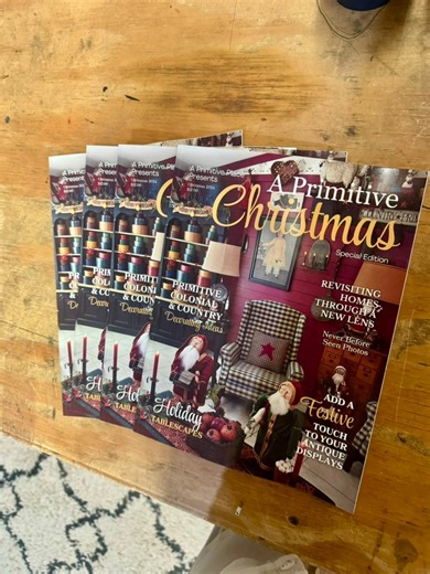 5.2K views · 142 reactions | Our shipment of the Special Edition: A Primitive Christmas is here! In this video we give you a sneak peek inside and discuss future Special Edition issues to come! If you want to get on our second mailing list you can order your copy at, https://aprimitiveplacemagazine.com/products/a-primitive-christmas-special-edition-issue | A Primitive Place Magazine | Facebook