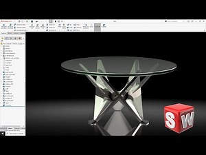 coffee table in SolidWorks