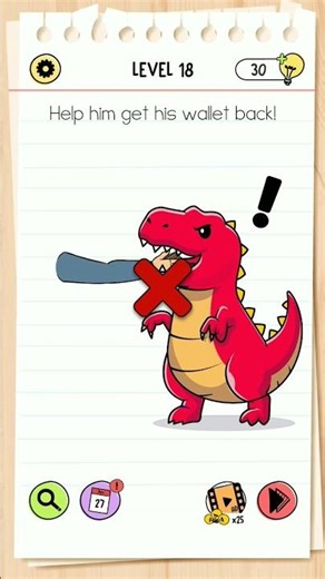 brain test level 18 solution.brain test level 18 solve.🔥🔥🧠🧠👍👍