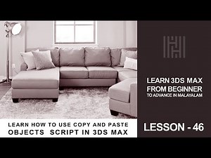 3Ds Max Tutorial Lesson 46 / Learn How To Use Copy And Paste Objects Script IN 3Ds MAX