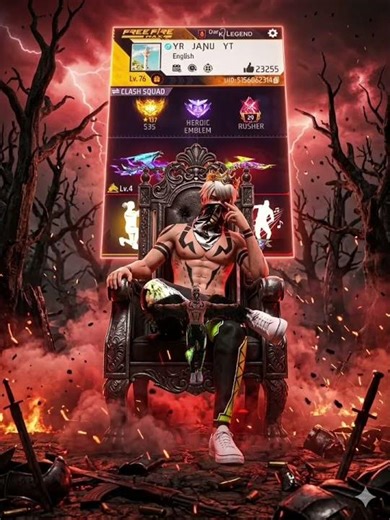 id profile devil look photo edit subscribe to my channel 😎#freefire #youtubeshorts #shortvideo 💯👍