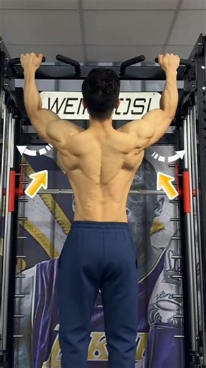 Pull-up back strength skills! Back Workout #fyp #shorts