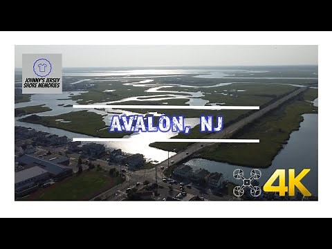 Town and Seven Mile Beach | Avalon, NJ | 4K Drone Footage