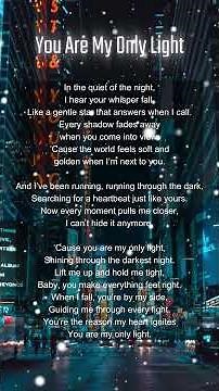 You Are My Only Light ✨Christmas pop song