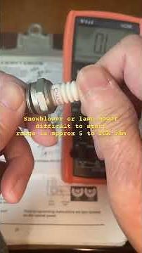 Snowblower or lawnmower difficult to start… check your spark plug resistance