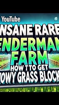Insane Rare Enderman Farm: How to Get Snowy Grass Blocks!