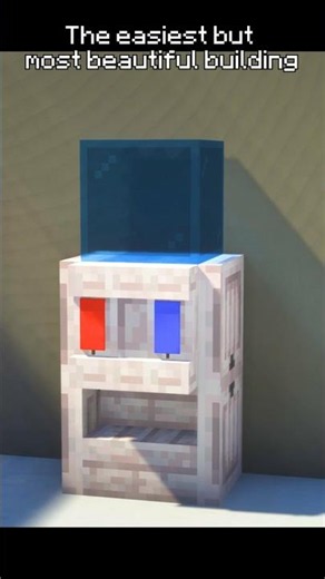 Minecraft water dispenser #minecraft #gaming #minecraftbuilding #minecraftshorts #ideas