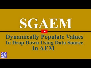 Dynamically Populate Drop Down using datasource in AEM