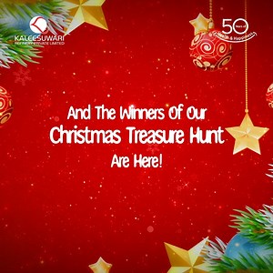 3 comments |  Drumroll, please! The winners of our Christmas Treasure Hunt have emerged victorious!  A round of applause for @hemascooking , @anu_love_karan , and @kishore1411 !  A heartfelt thank you to everyone who joined the hunt. Stay tuned, more surprises and festive delights are headed your way soon! ✨ #ChristmasTreasureHuntWinners #Congratulations #MoreSurprisesToCome | KALEESUWARI REFINERY PRIVATE LIMITED | Facebook