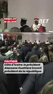 Côte d'Ivoire- le président Alassane Ouattara investi président de la République.