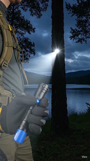 ZOOMABLE METAL TORCH) 5 Modes Flashlight, Super Bright Cree T6 LED Light Torch #shorts