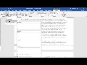 Word 2016 page number alternate pages