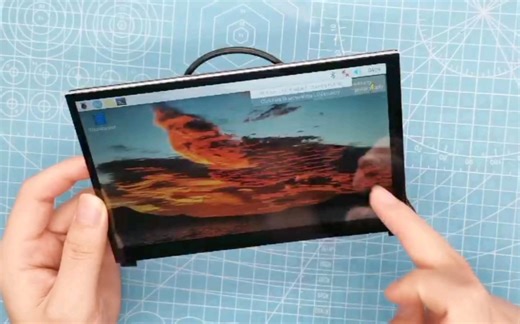 树莓派7寸显示屏一体机安装展示