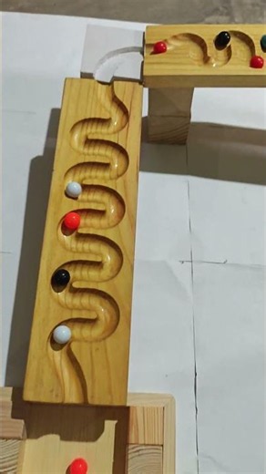 Wooden track ball Ep362 #educationaltoys #trackball #woodentoy