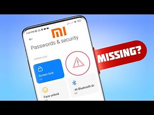 How To Fix The Fingerprint Option Missing On Xiaomi Device | Fingerprint Scan Not Working