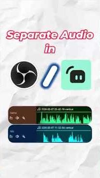 How to Use Multi-Track Audio in OBS! #tutorial