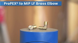 Uponor ProPEX 1/2 in. PEX-A Expansion Barb x 1/2 in. MIP Lead-Free Brass 90-Degree Elbow LF41250R
