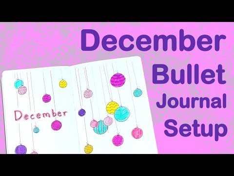 December Bullet Journal Setup ✨ A Fun & Bright Holiday Theme
