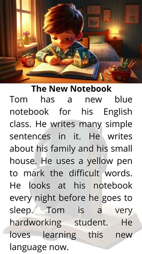 The New Notebook #shorts #english #englishmerl #englishreading #englishgrammar #education
