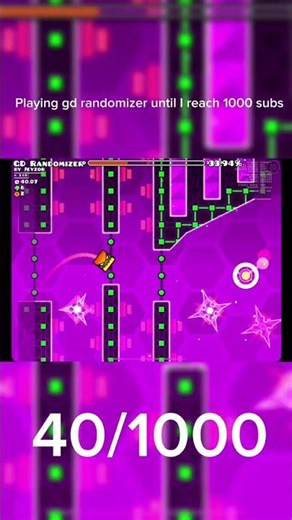 Playing gd randomizer until I reach 1000 subs
