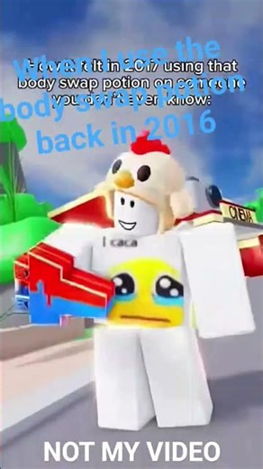 When you used to use the body swap potion back in 2016 #memeanimation #funny #memes #roblox