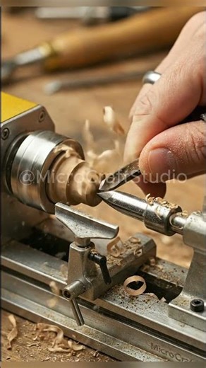 The World’s Smallest Power Tool? Mini Wood Lathe Compact