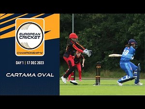 🔴 European Cricket Championship-W, 2023 | Day 1 | T10 Live International Cricket | European Cricket