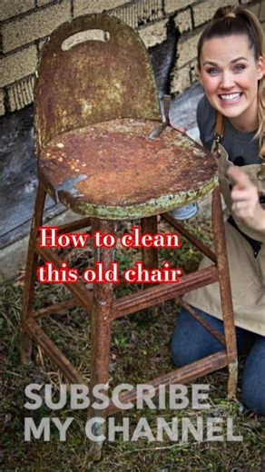 how to clean this old chair 🪑 #restoration #satisfying #chair #rescuecut #youtubeshorts #shorts