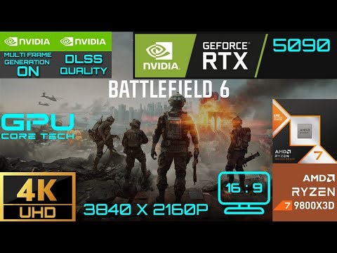 Battlefield 6 | RTX 5090 32GB (4K UHD Max settings MFG ON / DLSS Quality)