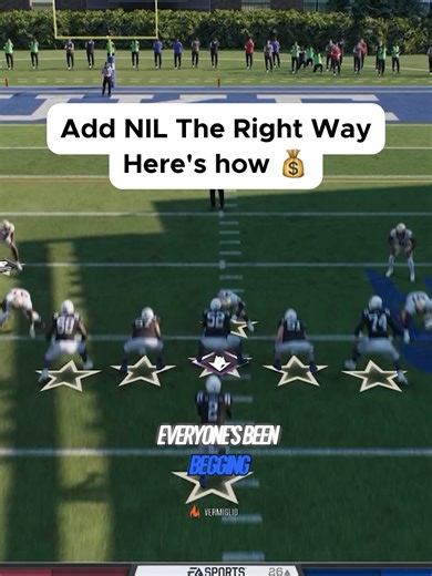 Everyone wants NIL in College Football… but it has to be done RIGHT. This idea would completely change Dynasty mode This would make recruiting and roster building way more strategic. 👇 What would YOU spend your NIL money on? #CollegeFootball26 #CFB26 #CollegeFootball27 #DynastyMode #FootballGaming