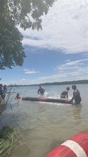 LOG ROLLING CHAMP! 🪵🪓 On Saturday, I competed in the “celebrity” division at the Midwest Logrolling Championships! I got first place!🥇 Better yet, the event raises money for the Huntington's Disease Society of America #OnlyInWisconsin | Tim Elliott