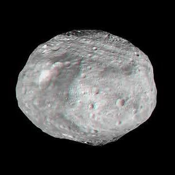 Asteroid Vesta • 3D Anaglyph Animation