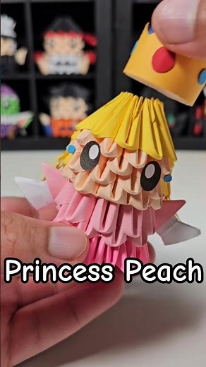 3D Origami Princess Peach from the Mario franchise and video games. #3dorigami