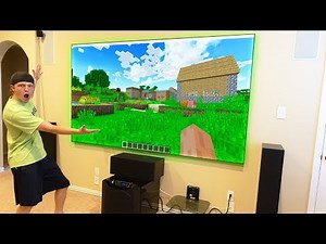 PLAYING MINECRAFT ON A $10,000 THEATER!