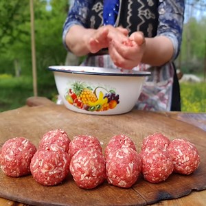 231K views · 10K reactions | The Best Homemade Pasta With Meatballs,數 Köftəli Makaron, Outdoor Cooking | Outdoor Chef | Facebook