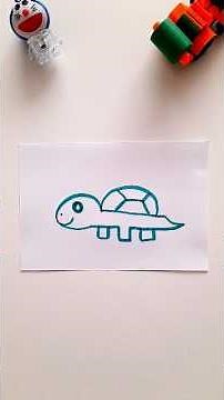 Learn to draw a turtle 🐢 starting from number 3 😁 #art #drawing #artwork