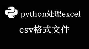 python处理excel - csv格式文件