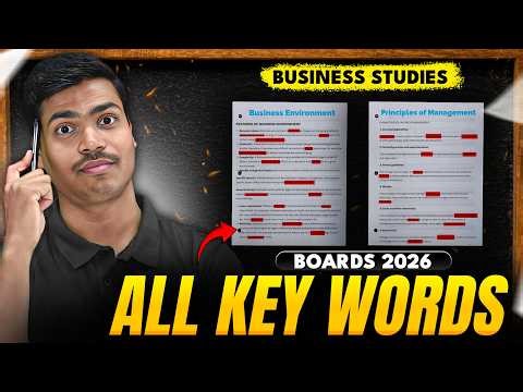 All Key and Clue Words for Solving Case Studies | Class 12 Business studies Board exam 2026.