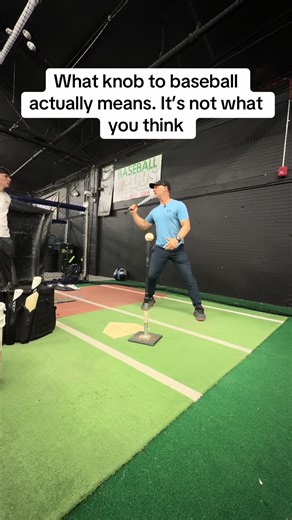 Remote and in-person lessons available DM me to get started. . . It’s not that you were lied too it’s more of a misunderstanding. Getting your knob to baseball like this will get you on plane with the ball and help you find your best swing. . . #baseballdad #baseball #hitting #baseballcoach #hittingdrills