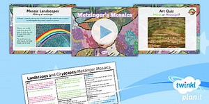 Art and Design: Landscapes and Cityscapes: Metzinger's Mosaics KS1 Lesson Pack 6