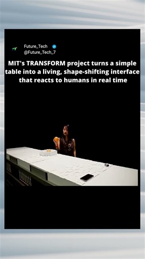 This Table is ALIVE! (MIT Shape-Shifter) 🤯 #shorts
