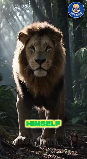 Lion Risks His Life to Save a Monkey from Fire 🔥🦁