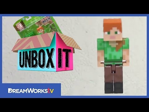 Minecraft Series 3 Alex Action Figure with BrickQueen | UNBOX IT