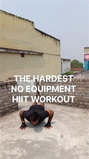 5 HARD HIIT EXERCISE THAT BURN CALORIES 🔥 NO EQUIPMENT 💪#hiitworkout