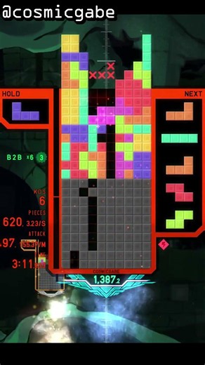 [TETR.IO] casual no pressure 50 spike in Quick Play 2 #tetris #gaming #games #tetrio #gameplay