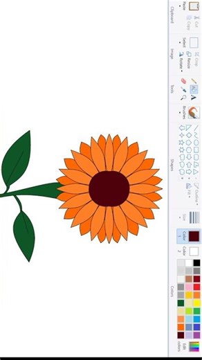 flower #mspaint #viral #drawing #mspaintdrawing #viralvideo #digitalart #painting